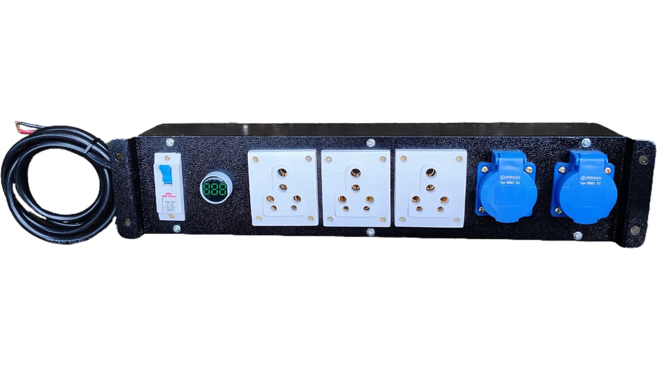 2U WHITE SOCKET Distribution Board